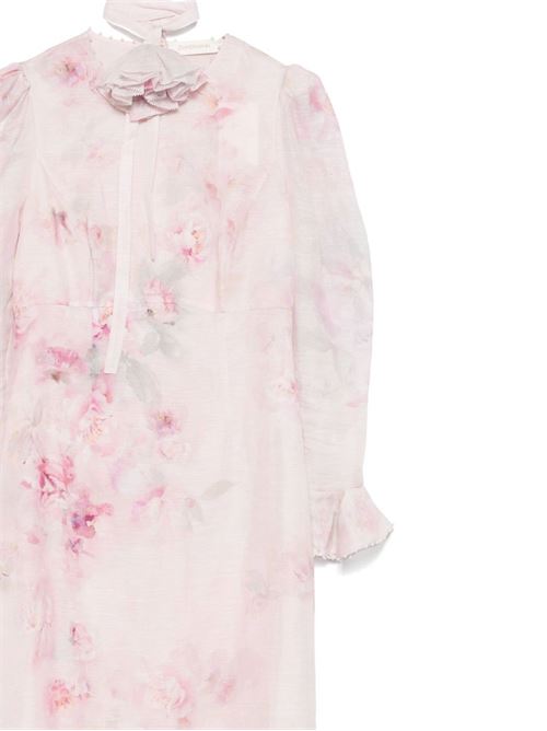 Abito midi Crush Flower ZIMMERMANN | 2337DR251PINK FLORAL